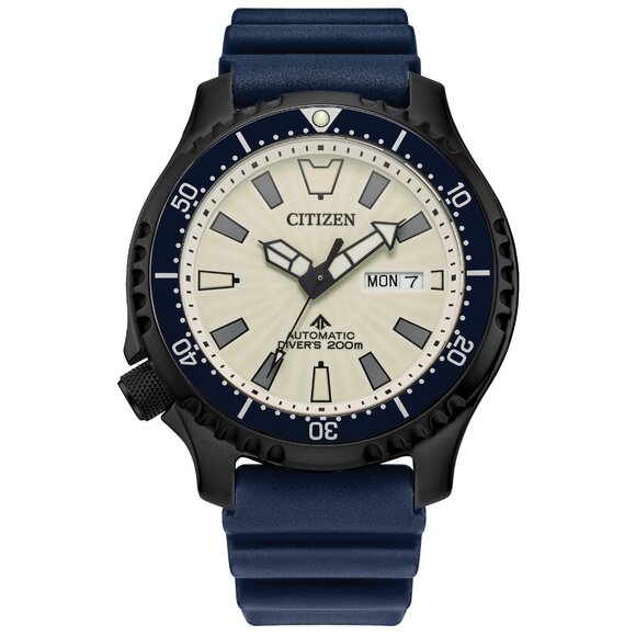 Citizen Men Automatic Promaster Dive Fugu Pufferfish Blue Watch - Picture 2 of 8